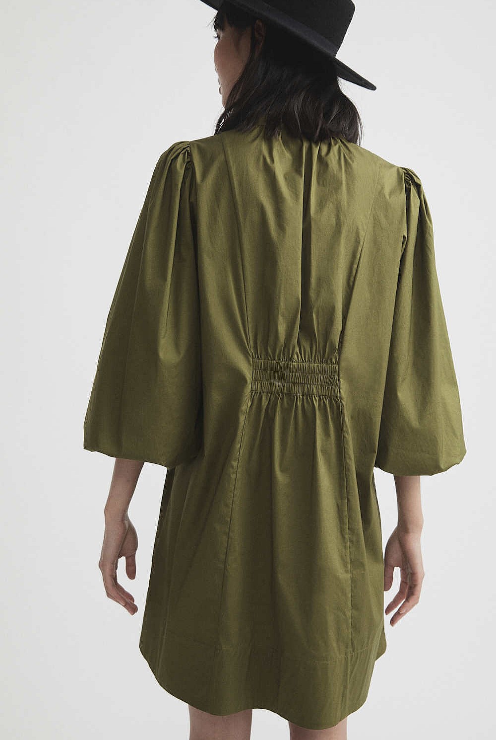 Pintuck Trapeze Dress