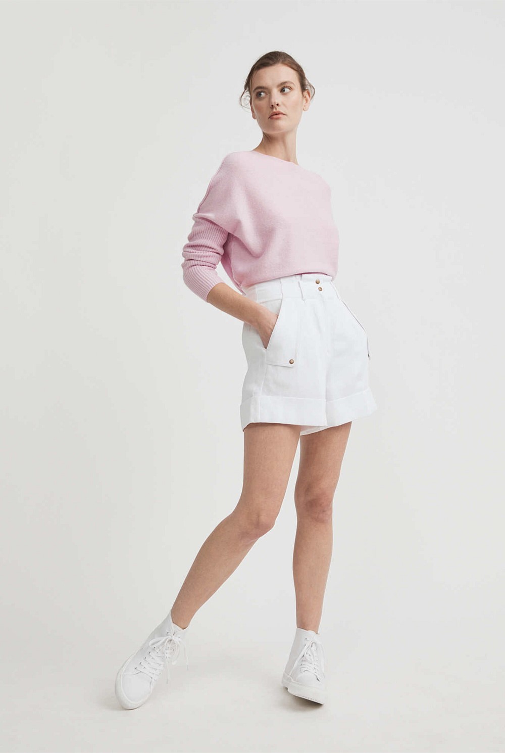 Drop Shoulder Knit