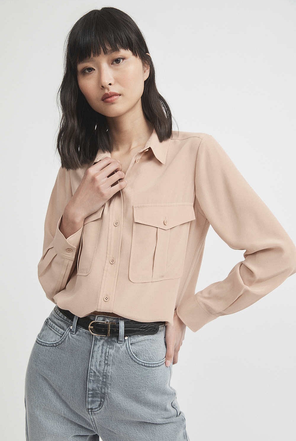 Silk Utility Shirt