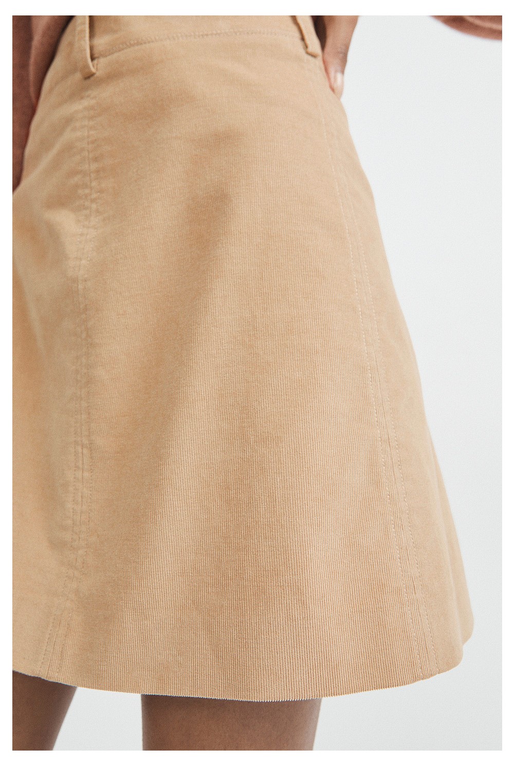 Top Stitch Mini Skirt