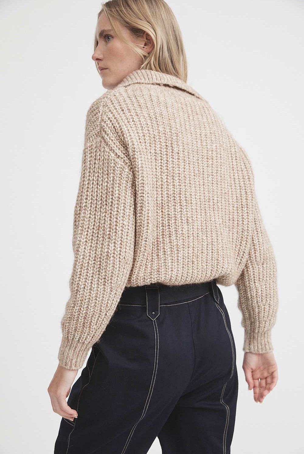 Fleck Zip Knit