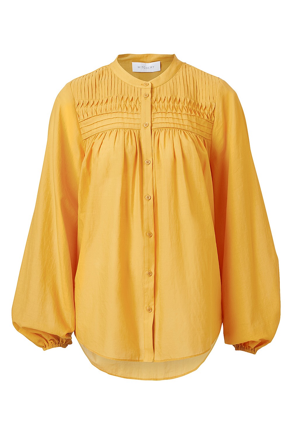 Cotton Pintuck Detail Blouse