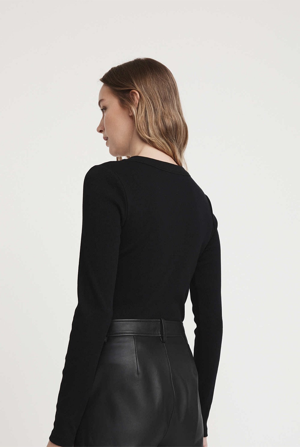 Long Sleeve Rib Top