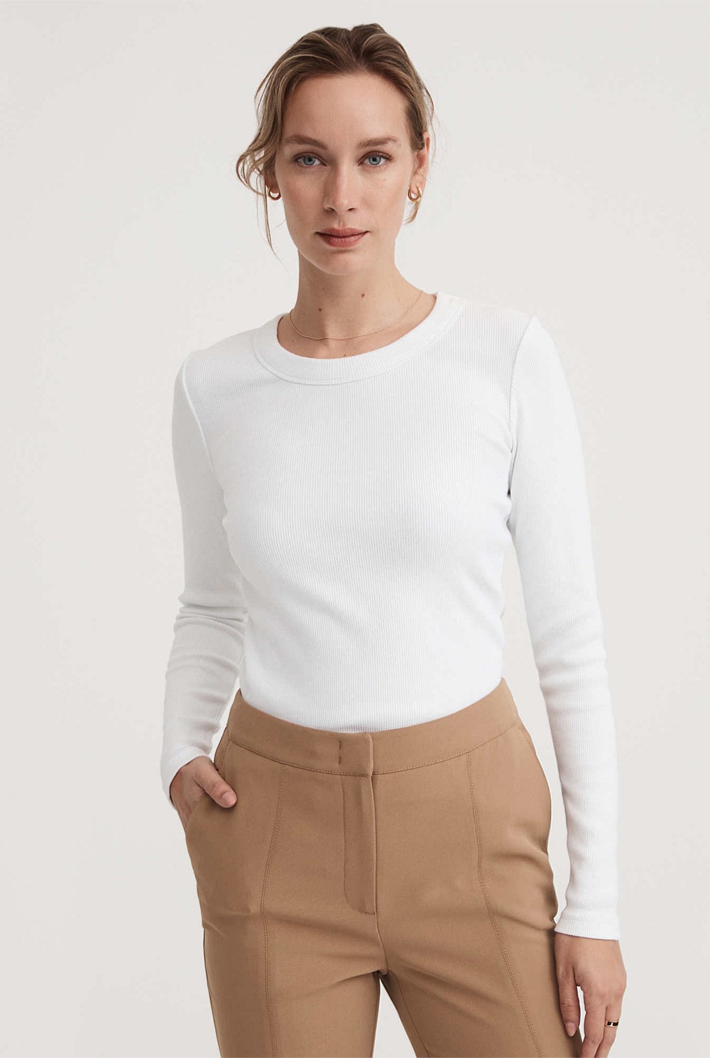 Long Sleeve Rib Top