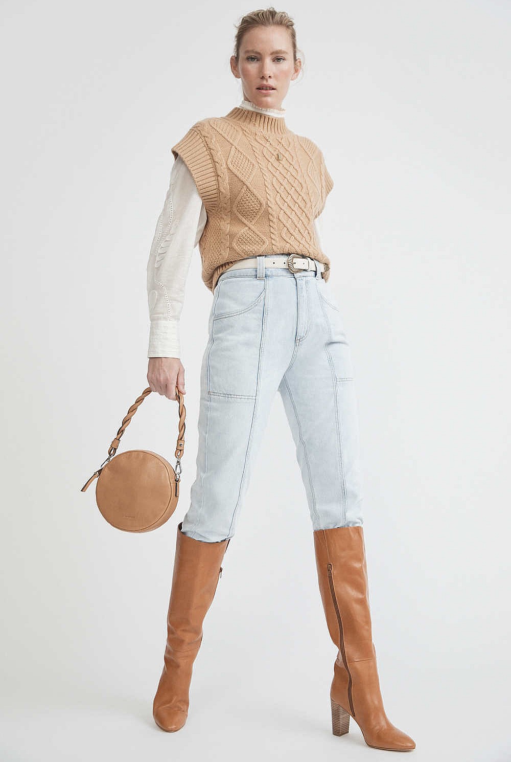 Cable Knit Vest