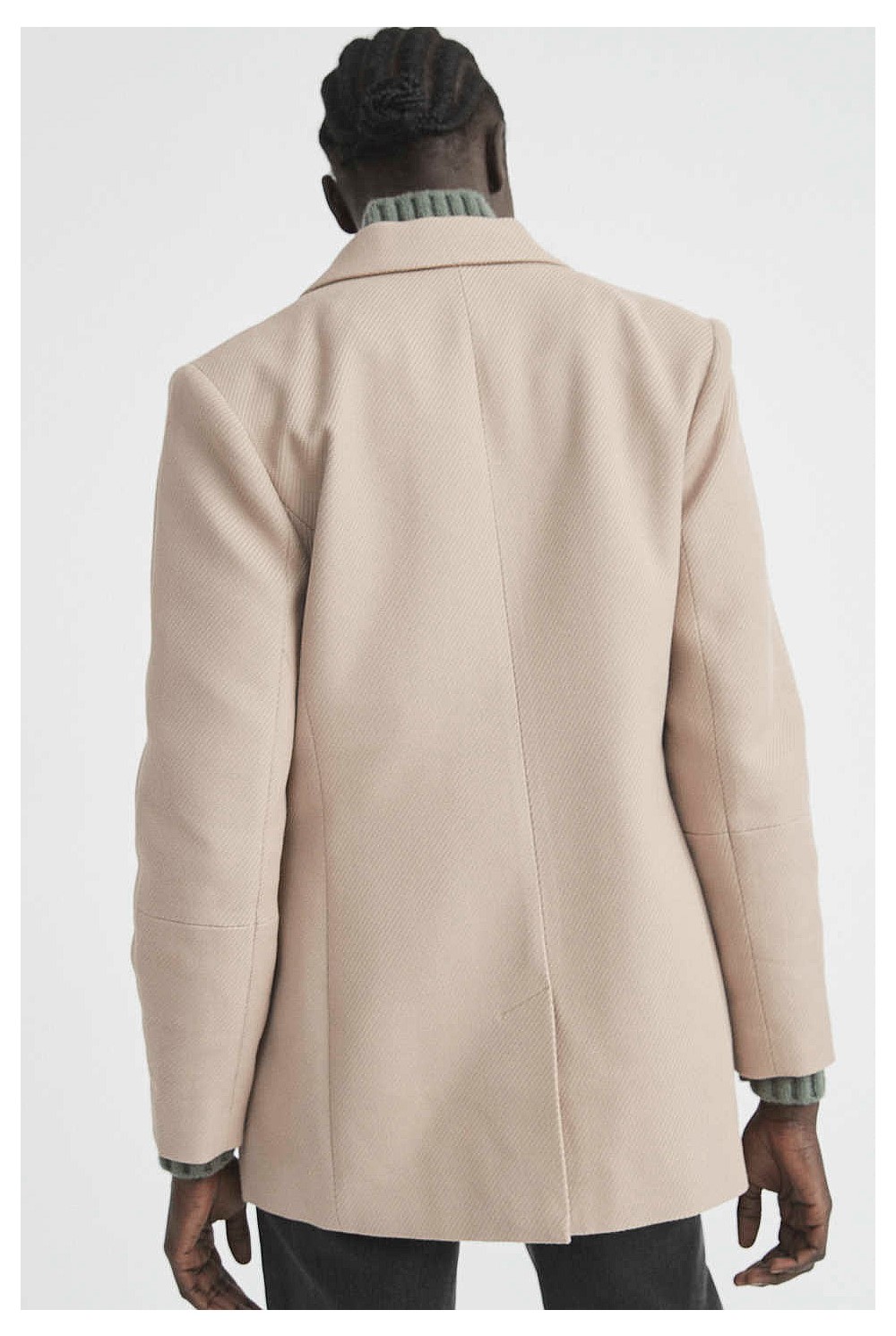 Double Breasted Twill Blazer