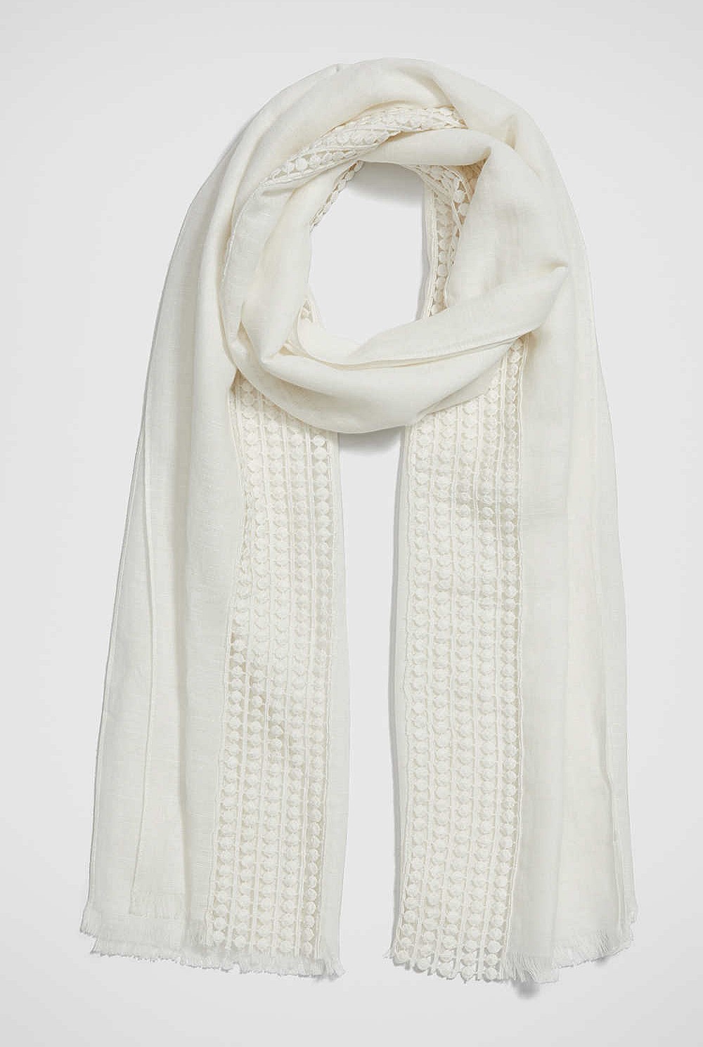 Milos Broderie Scarf