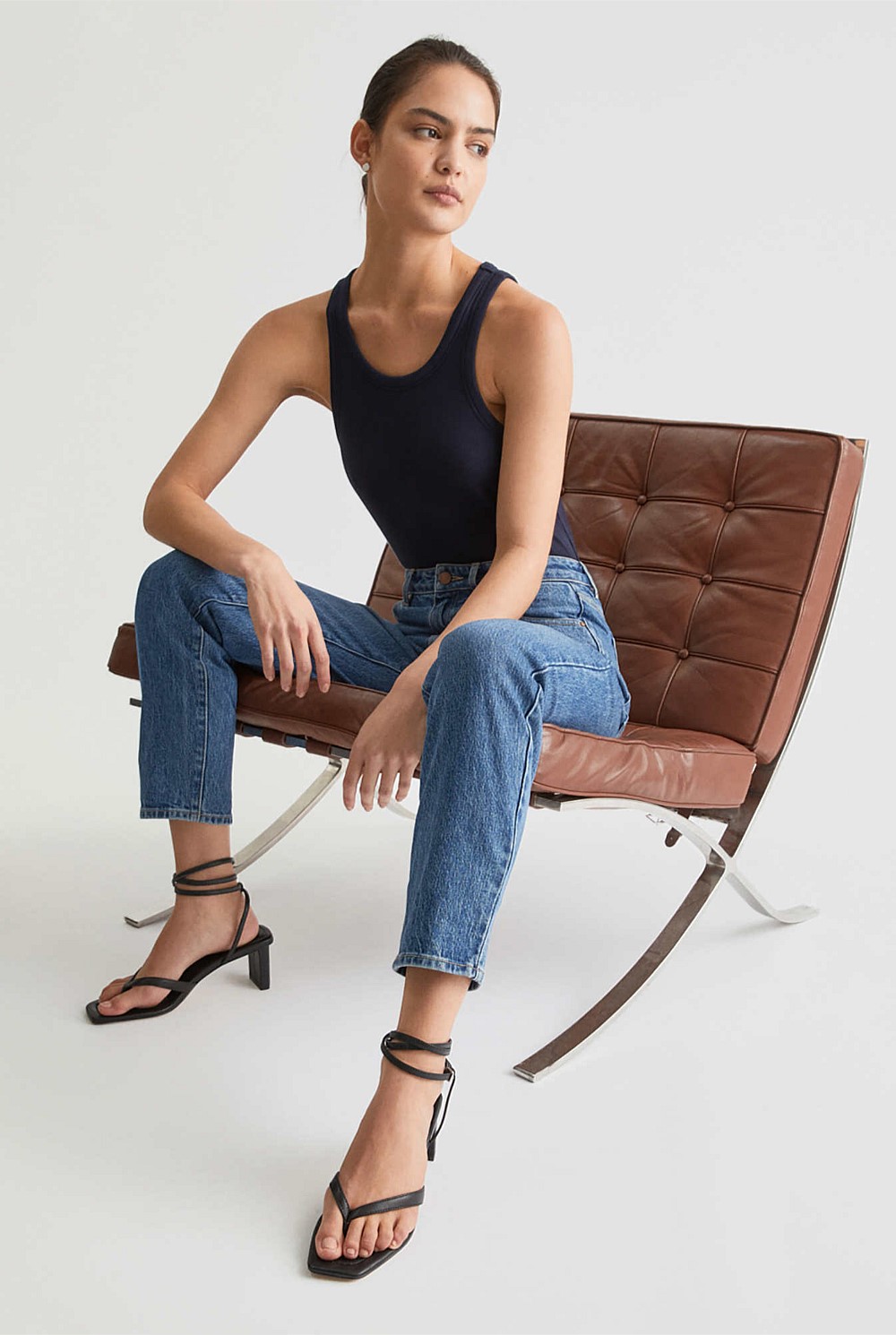 Goldie Leather Heel