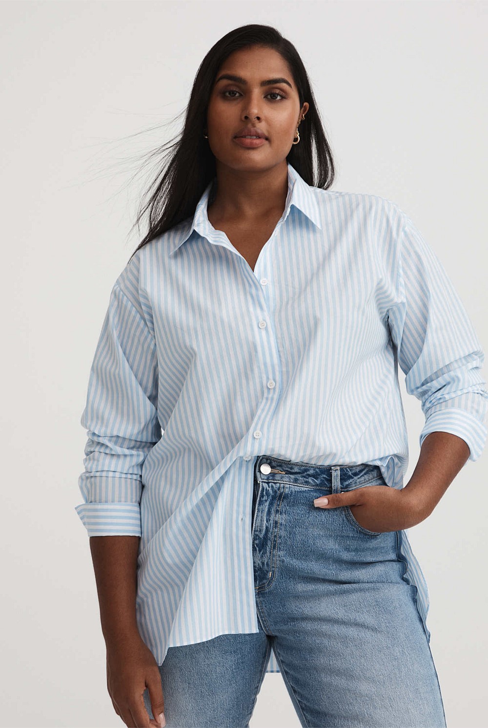 Stripe Cotton Shirt