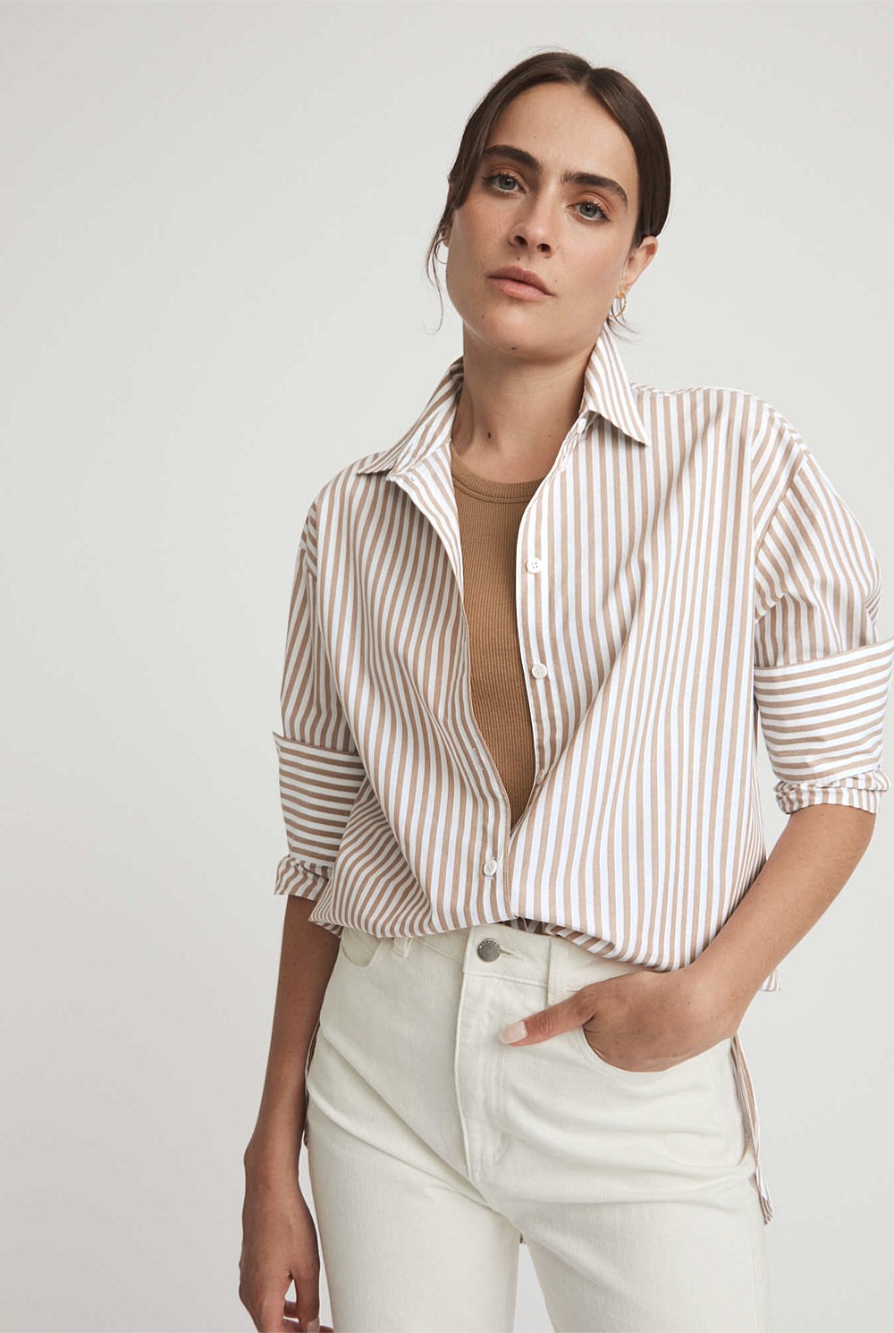 Stripe Cotton Shirt