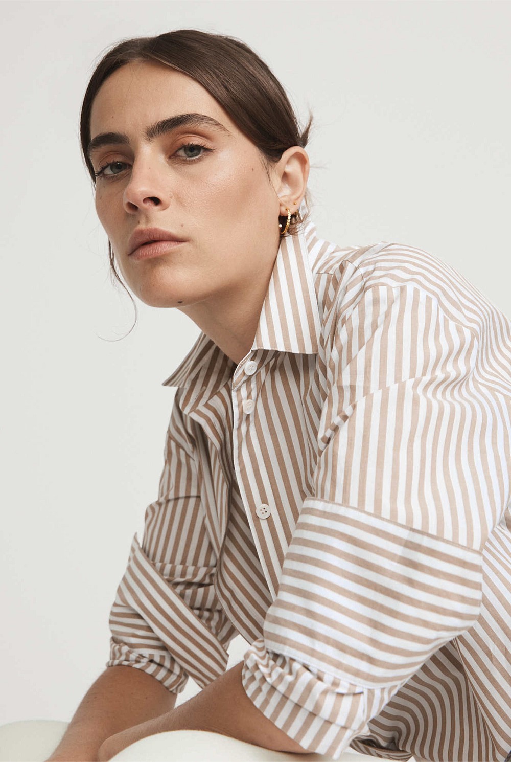 Stripe Cotton Shirt