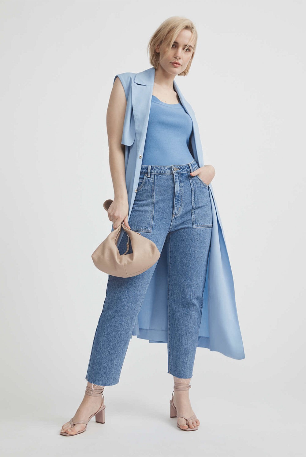 Sleeveless Trench Coat