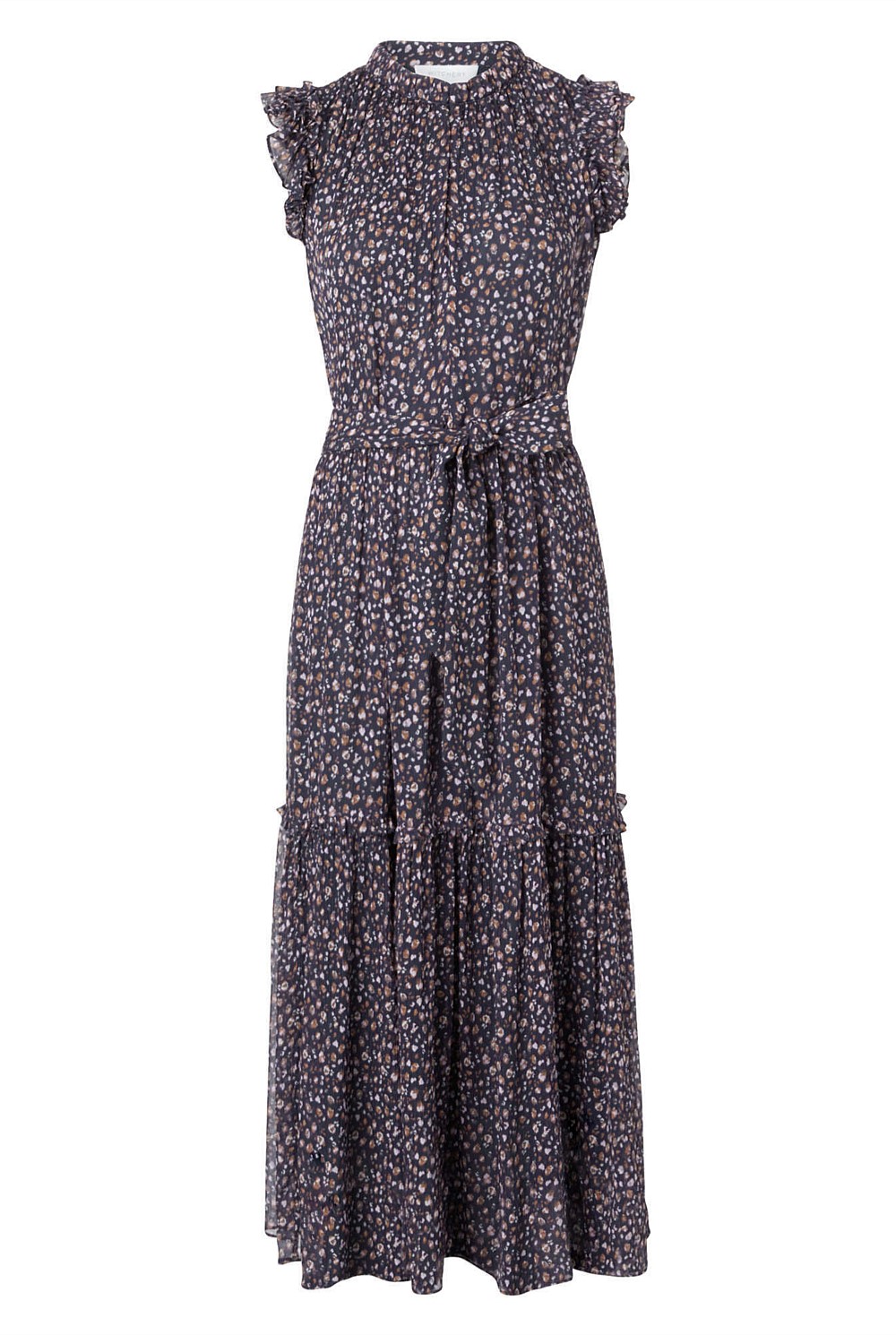 Frill Tiered Midi Dress
