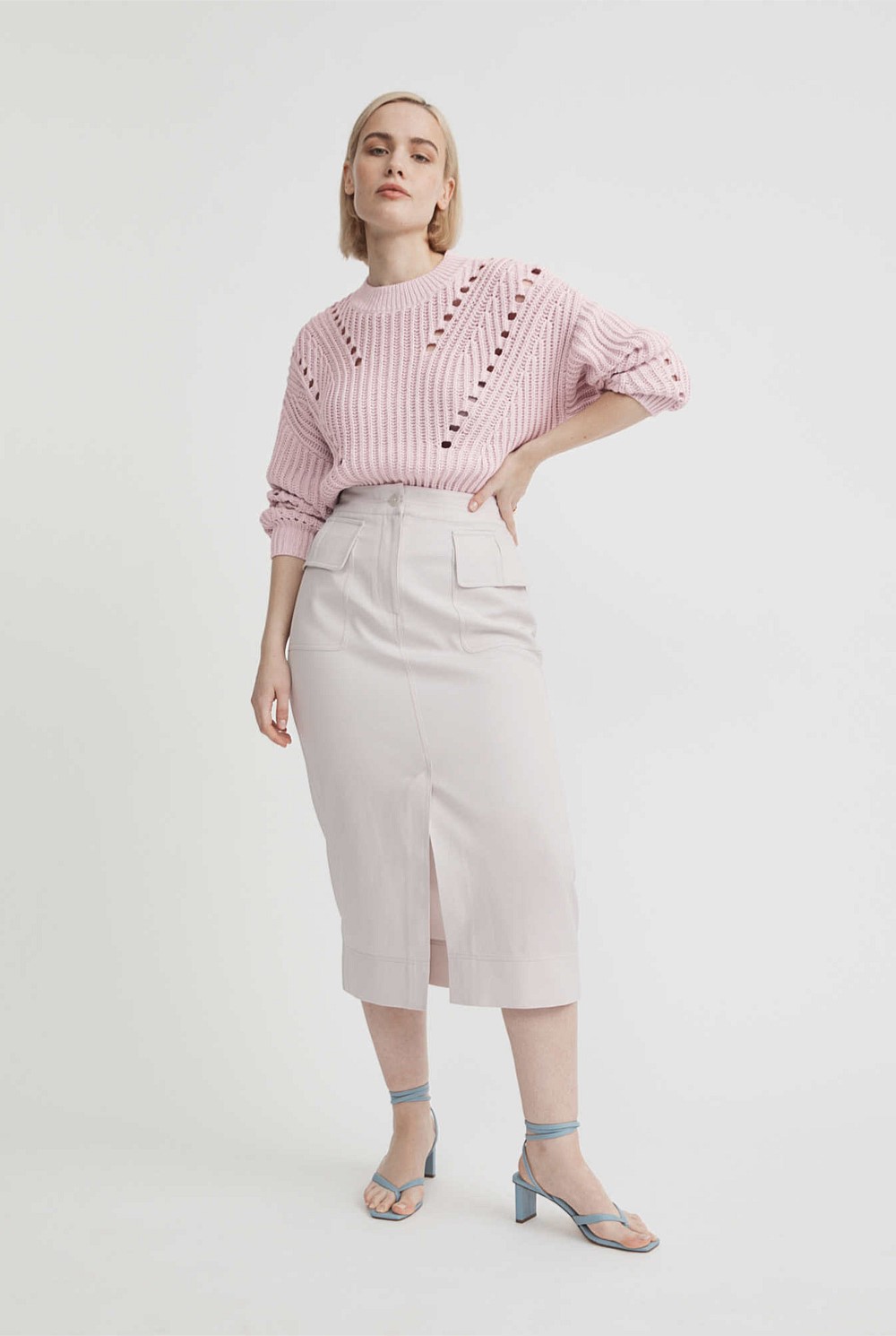 Pointelle Slouch Knit