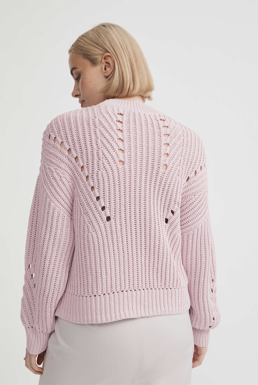 Pointelle Slouch Knit