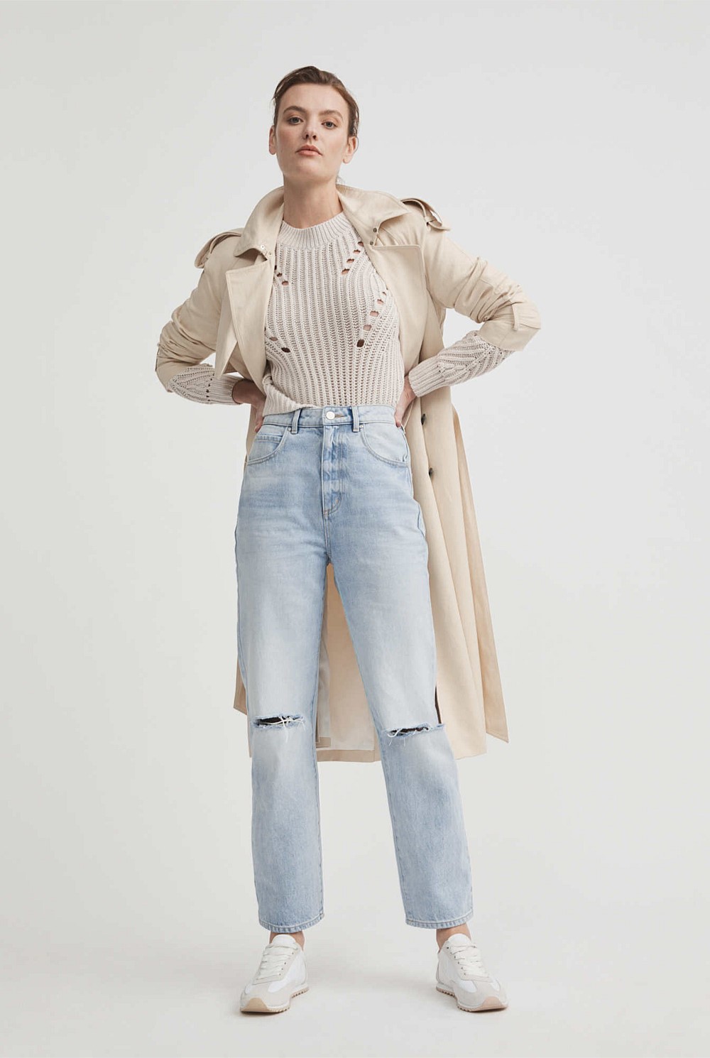 Pointelle Slouch Knit