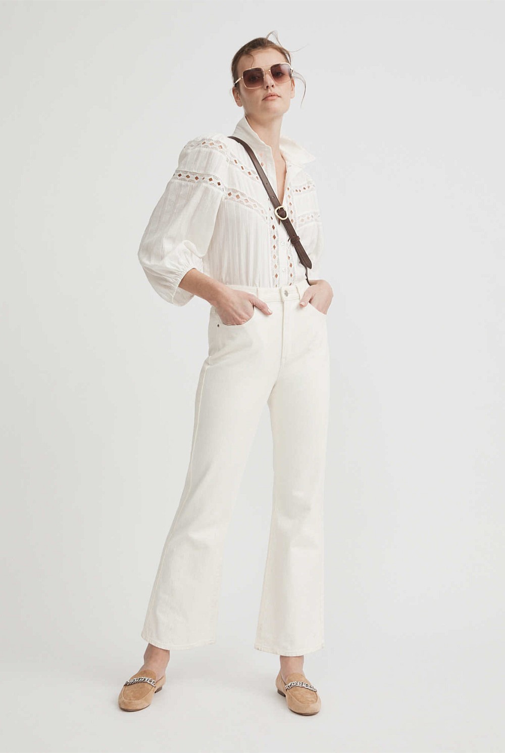Lace Trim Blouse