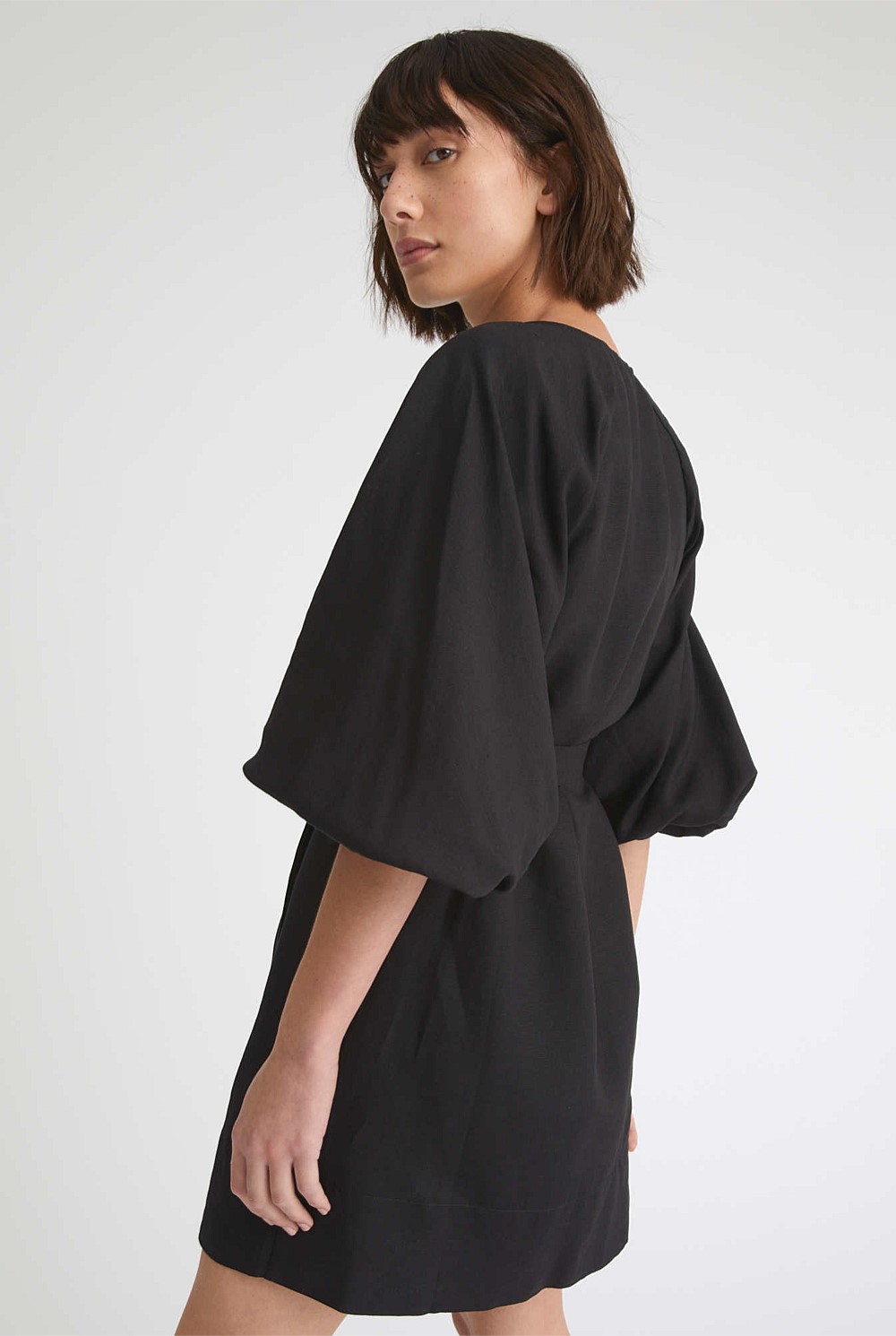 Split Front Mini Dress