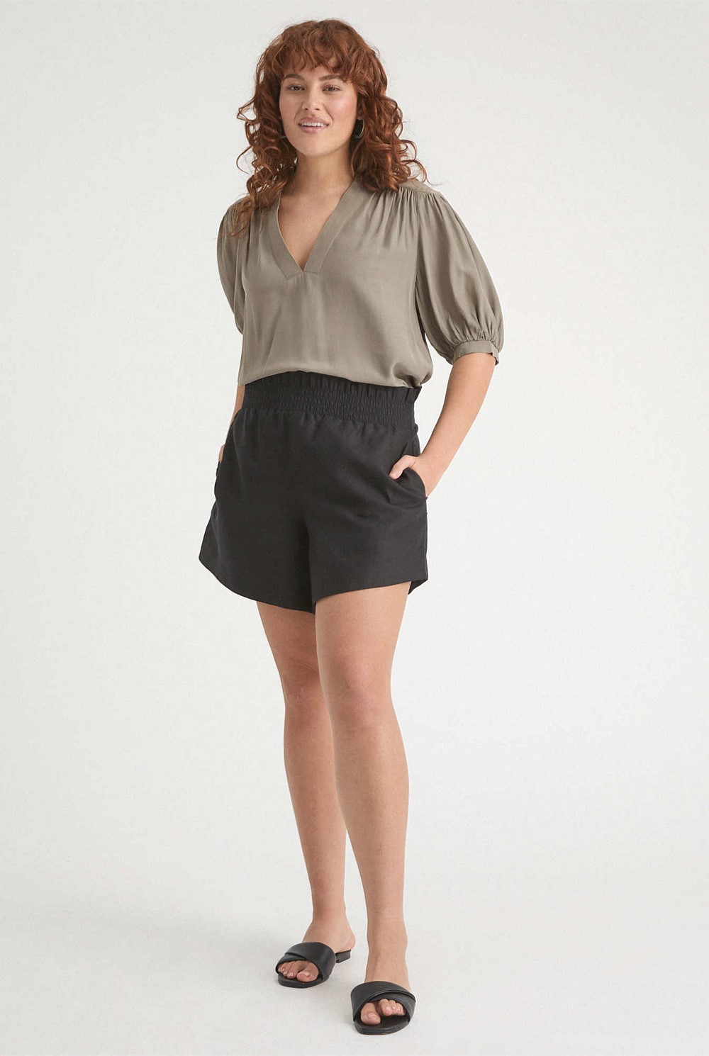 Yoke Shoulder Blouse