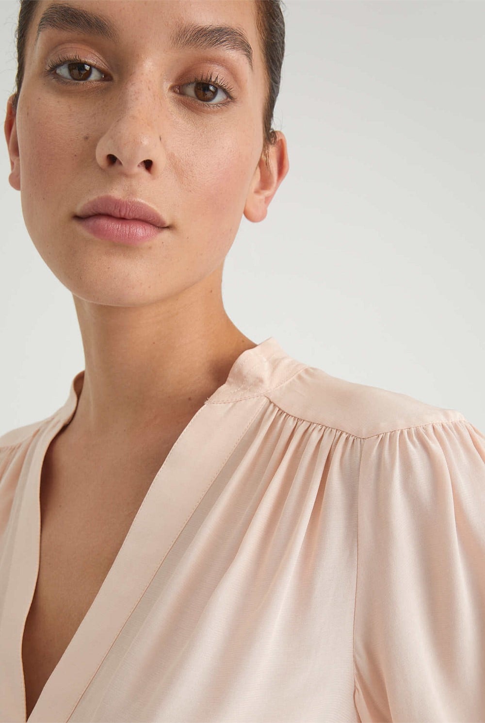 Yoke Shoulder Blouse