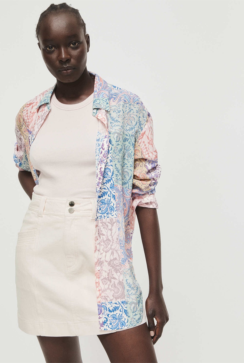 Print Silk Shirt