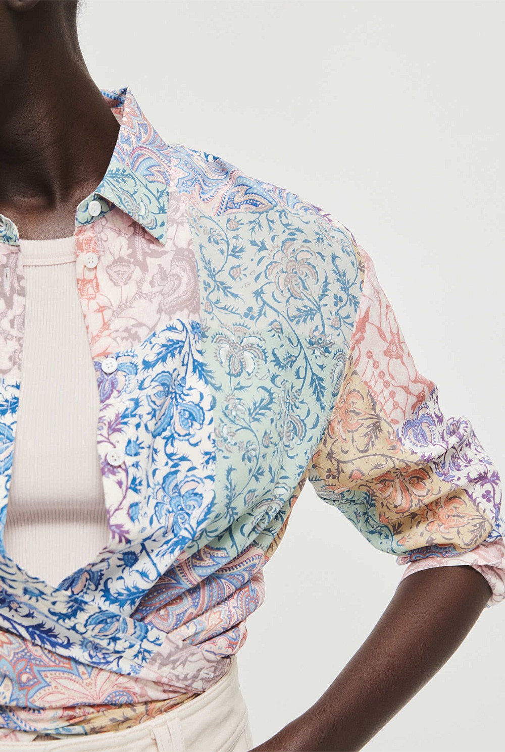 Print Silk Shirt
