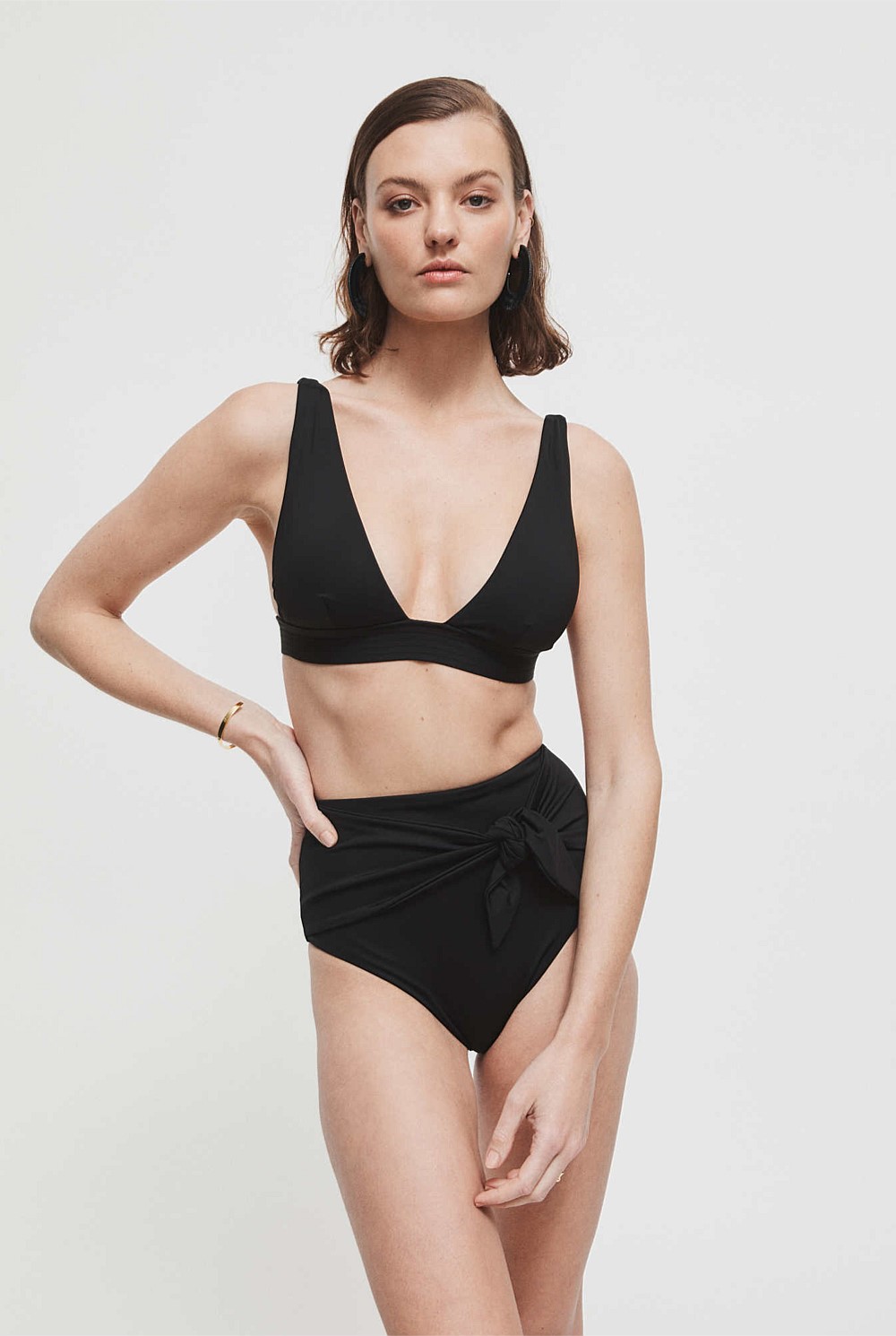 Stitch Detail Swim Top
