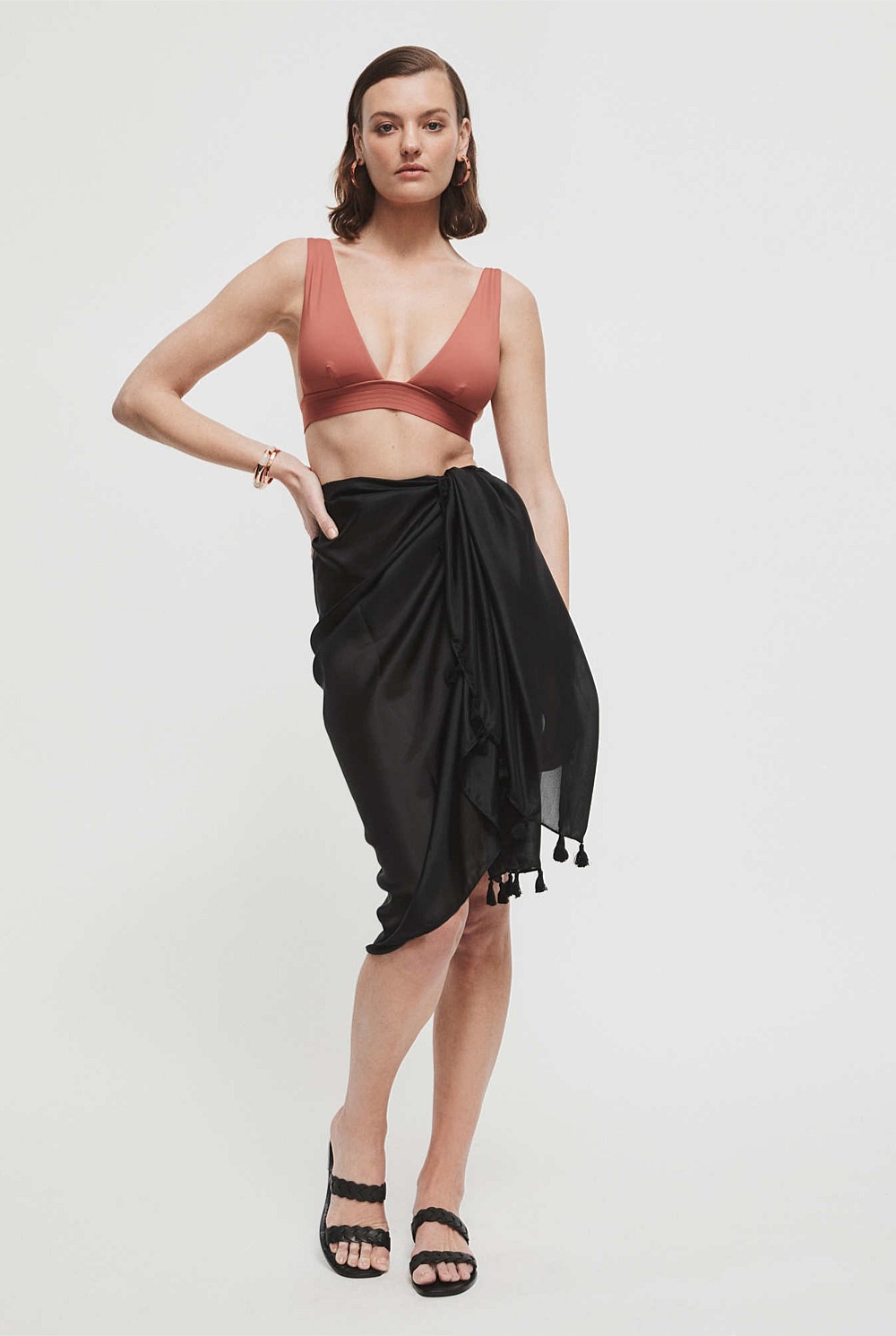 Stitch Detail Swim Top