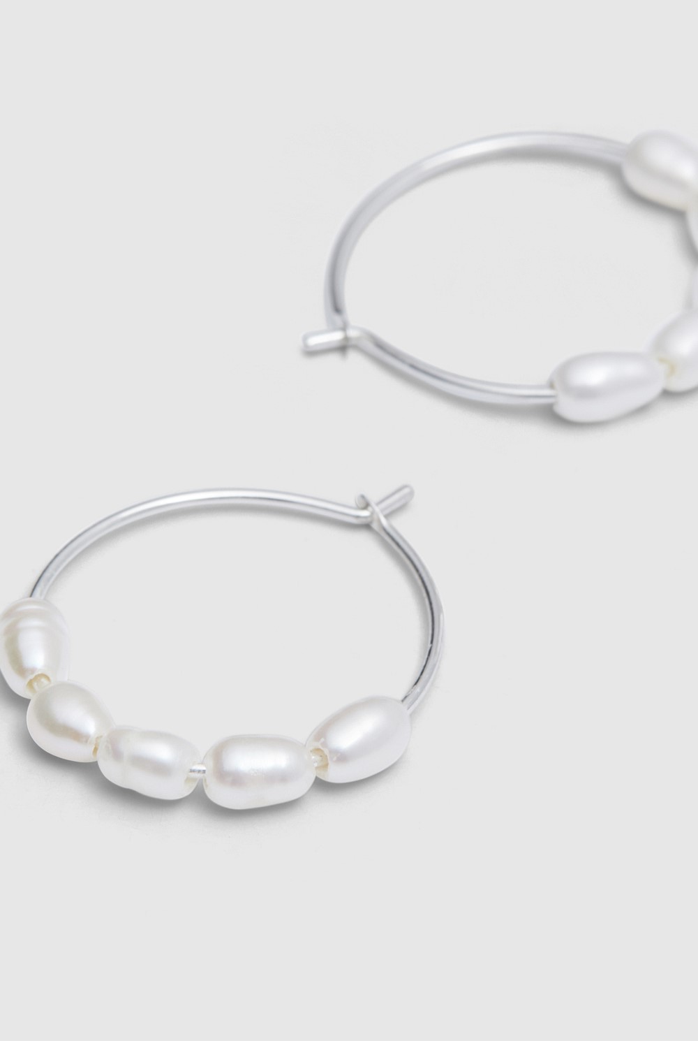 Mini Pearl Hoops