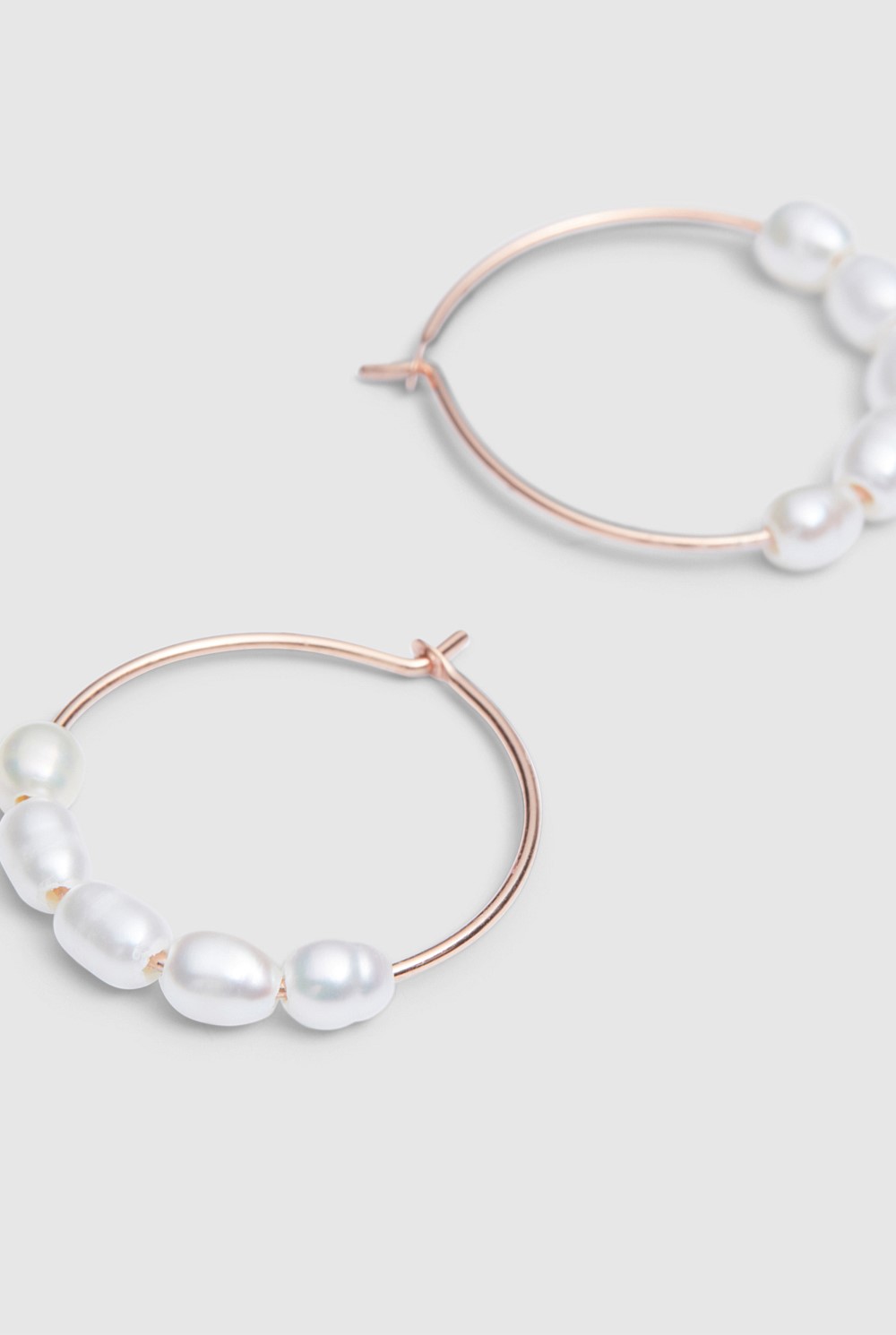 Mini Pearl Hoops