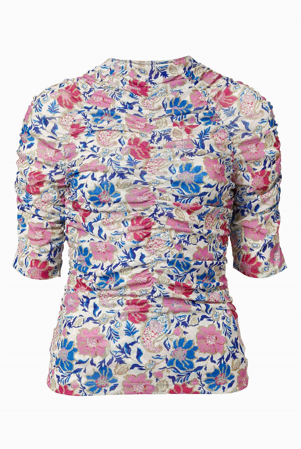 Mixed Paisley Mesh Top