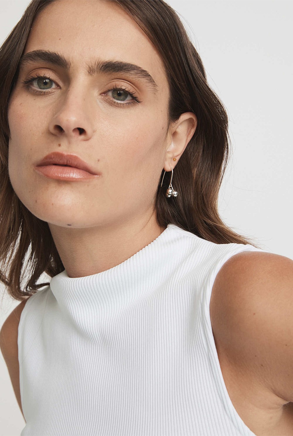 Cotton Hi Neck Tank