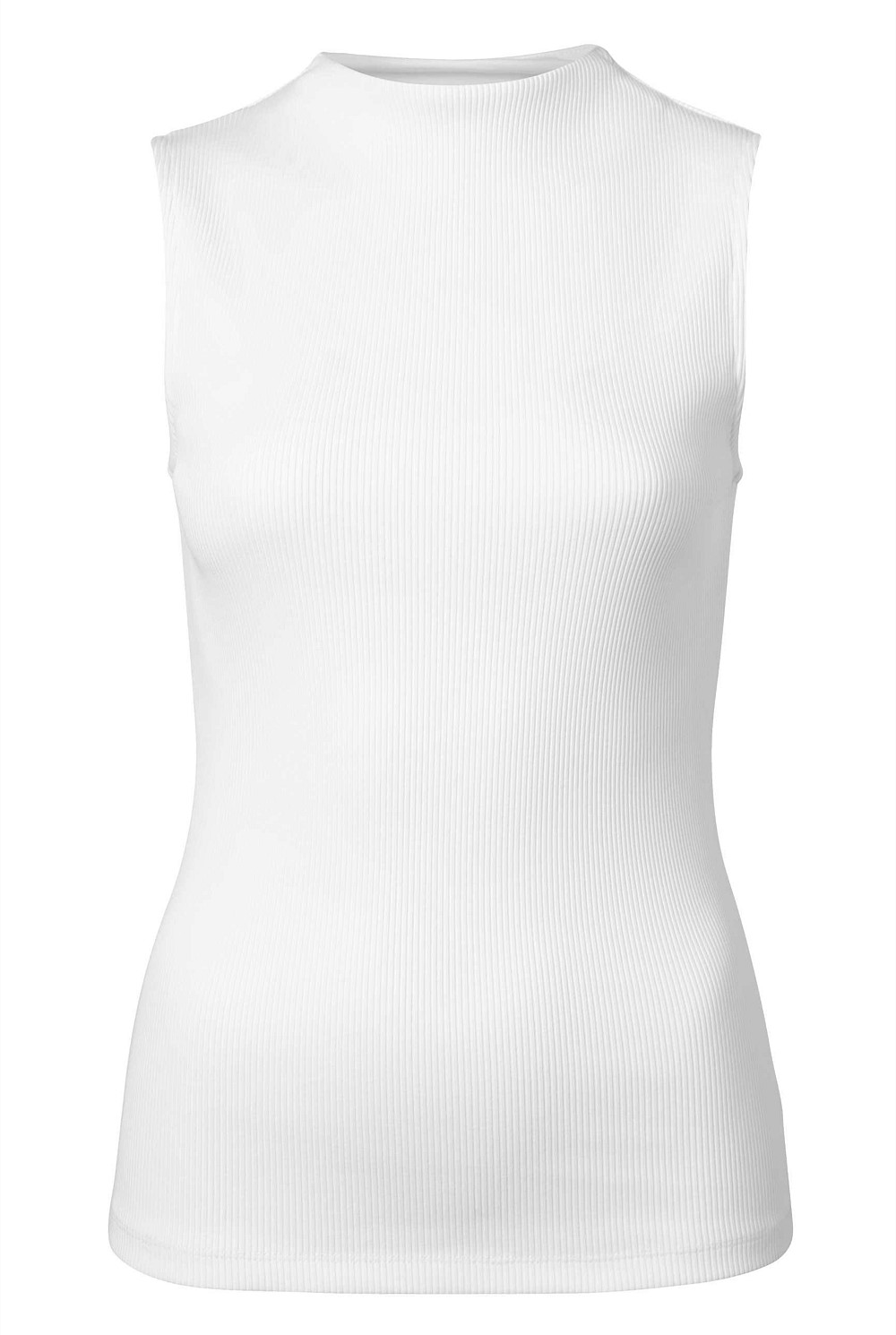 Cotton Hi Neck Tank