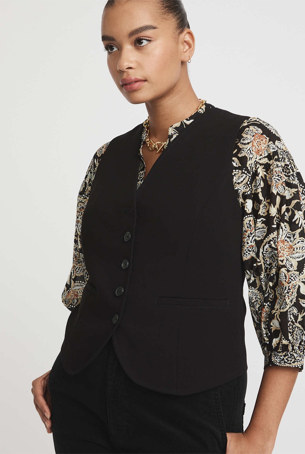 Button Front Waistcoat