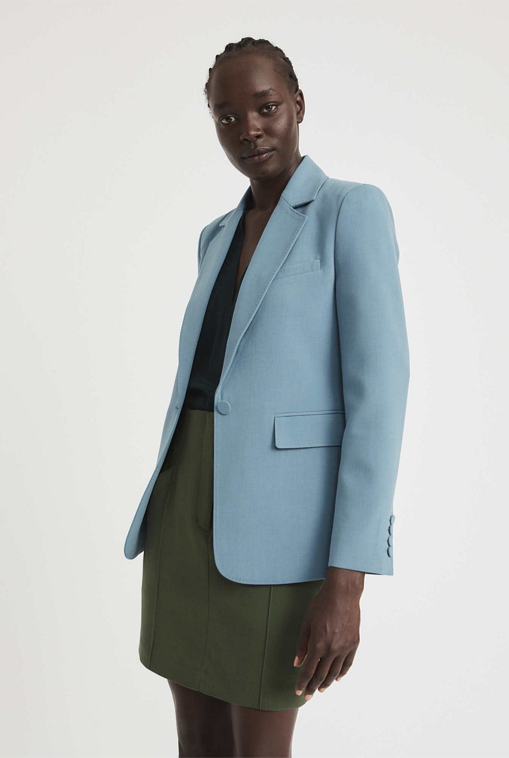 Button Detail Blazer