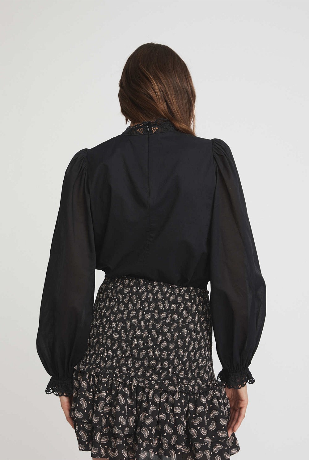 Lace Insert Blouse