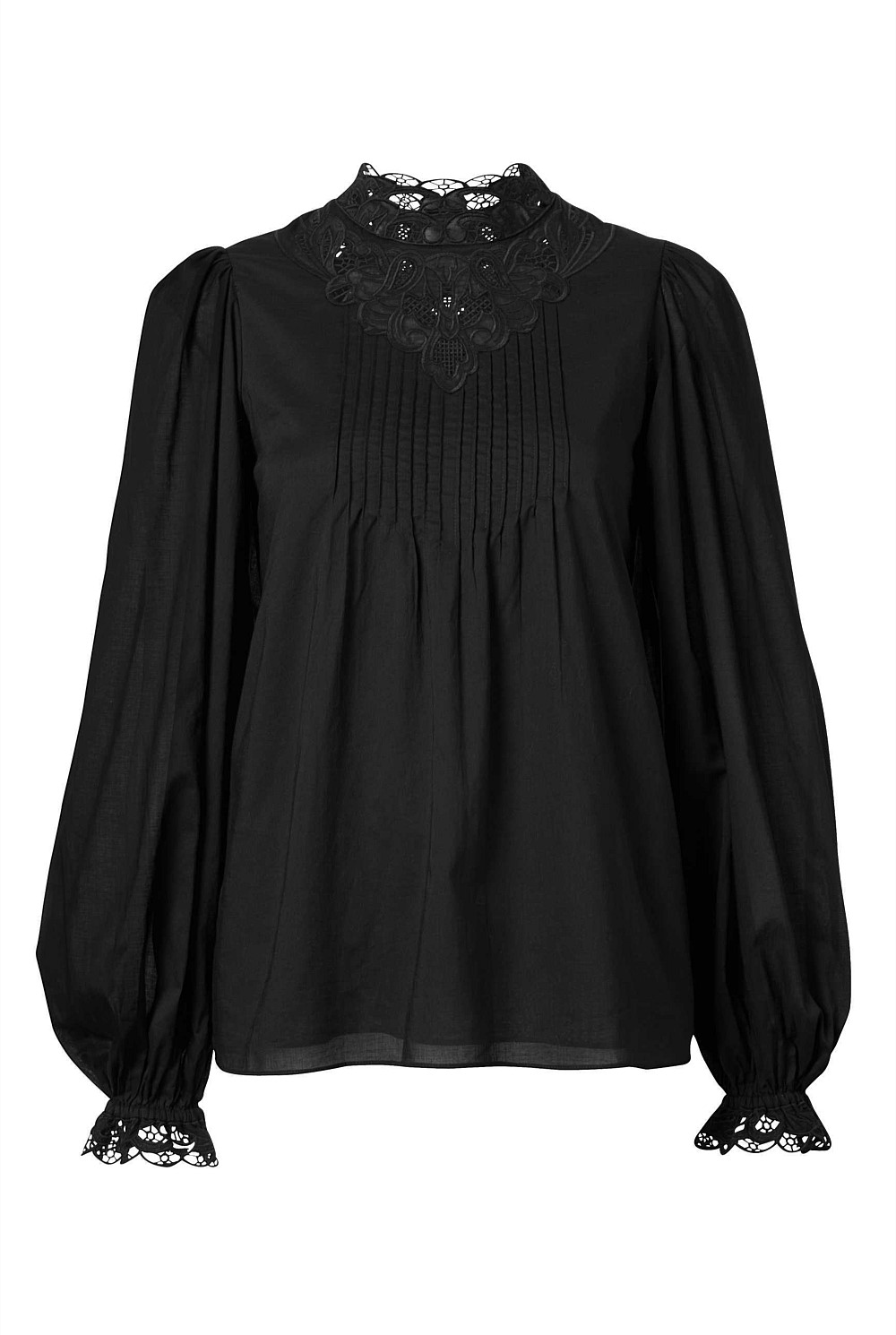 Lace Insert Blouse