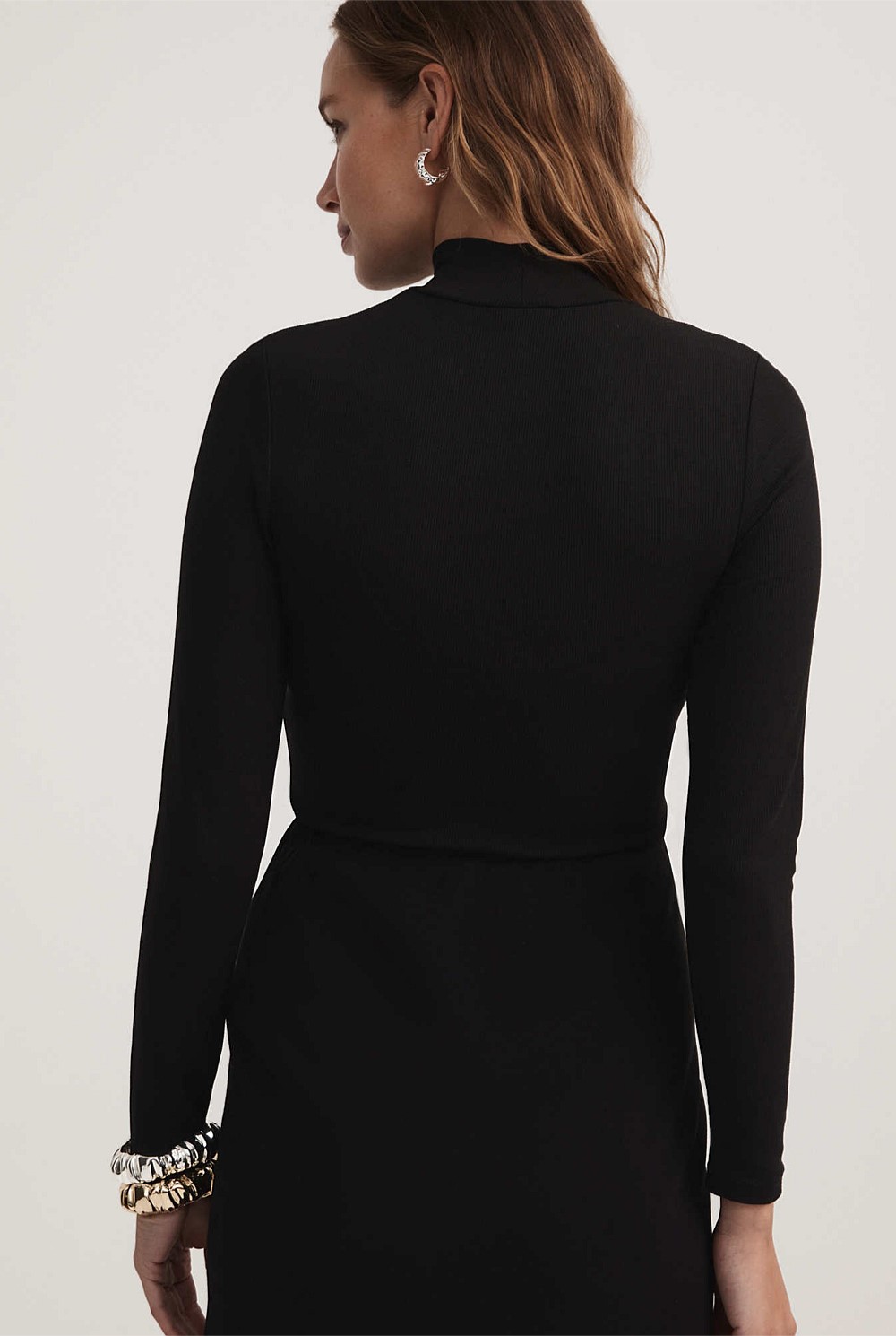 Rib Turtle Neck Top