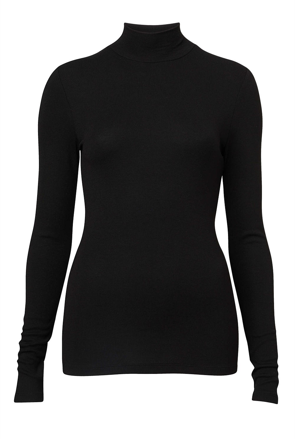 Rib Turtle Neck Top
