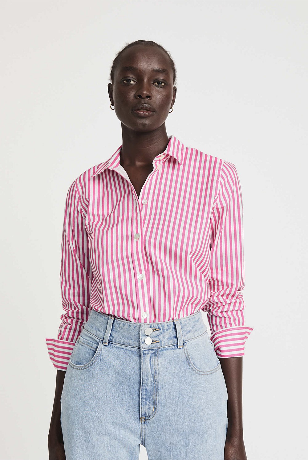 Cotton Oxford Striped Shirt