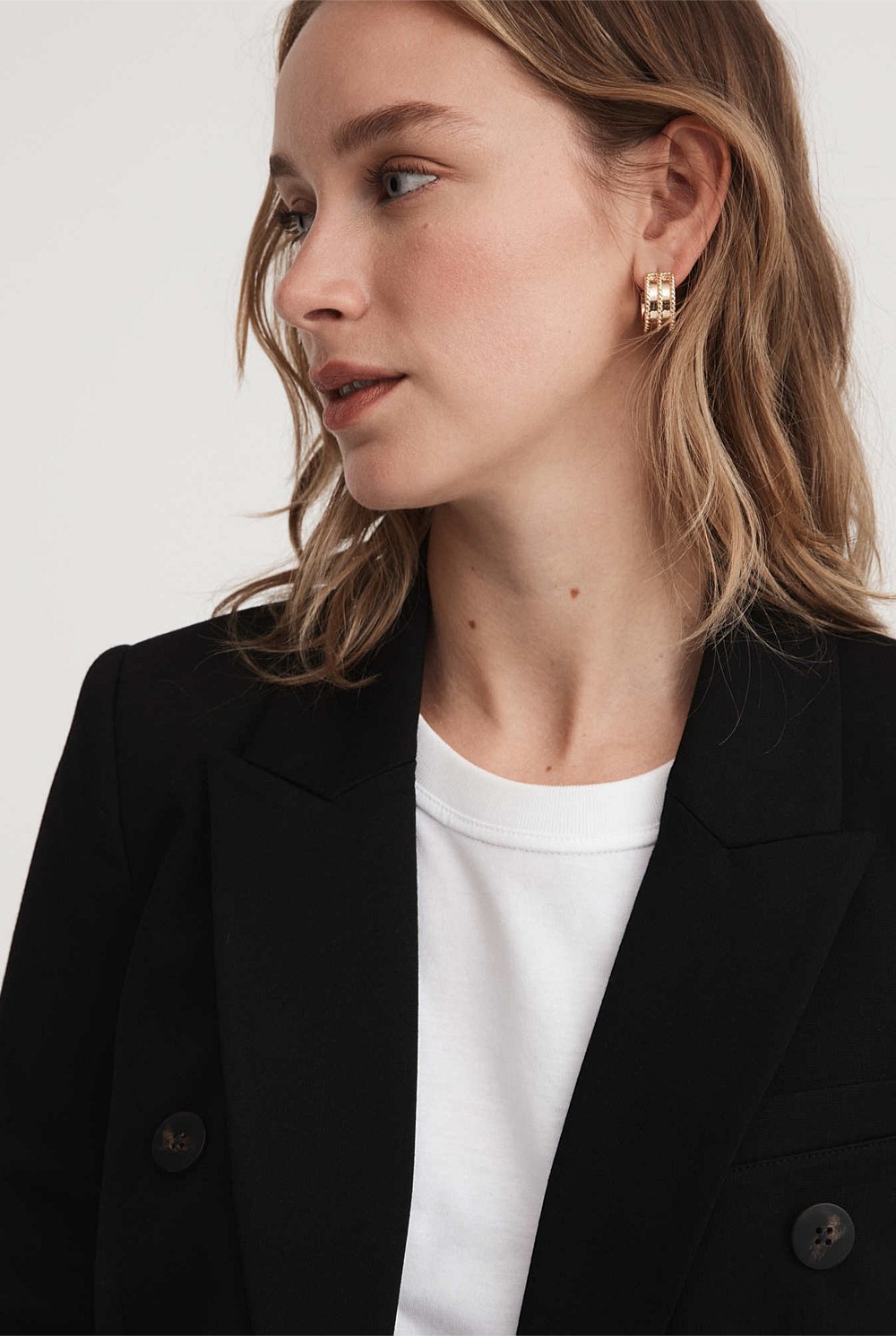 Ponte Double Breasted Blazer