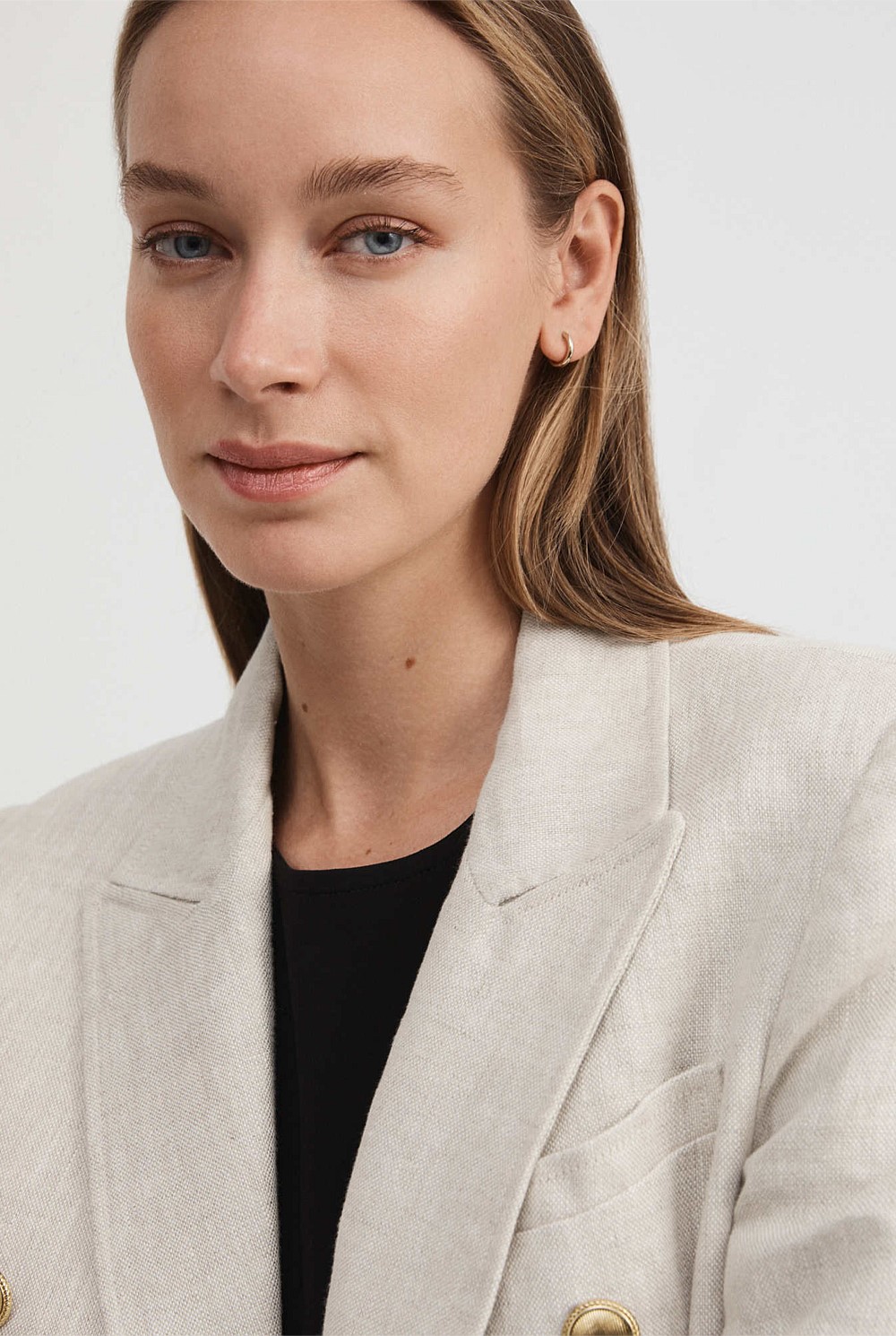 Yarn Dye Linen Blazer