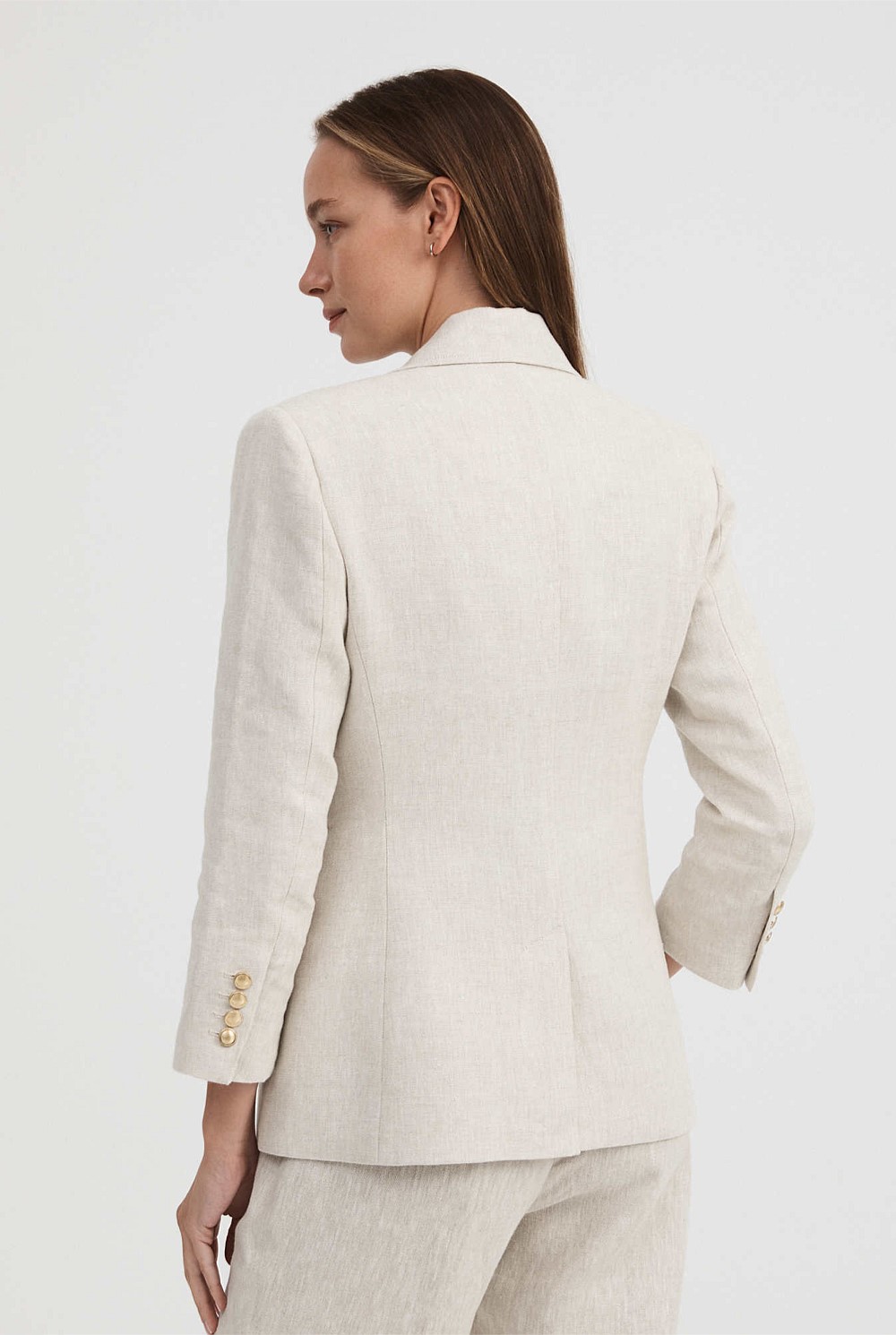 Yarn Dye Linen Blazer