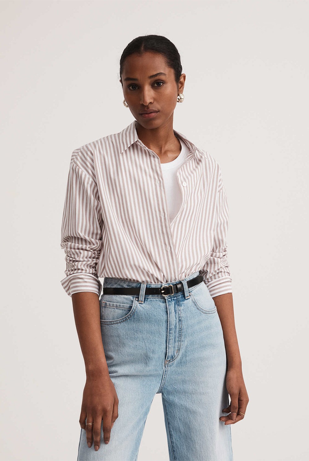 Stripe Cotton Shirt