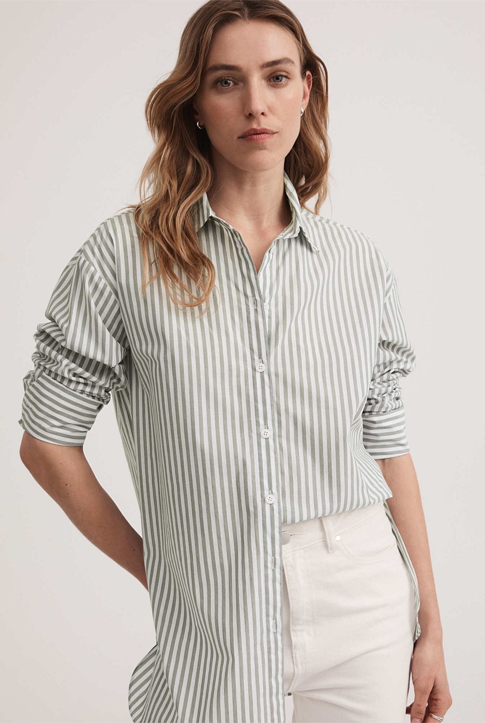 Stripe Cotton Shirt
