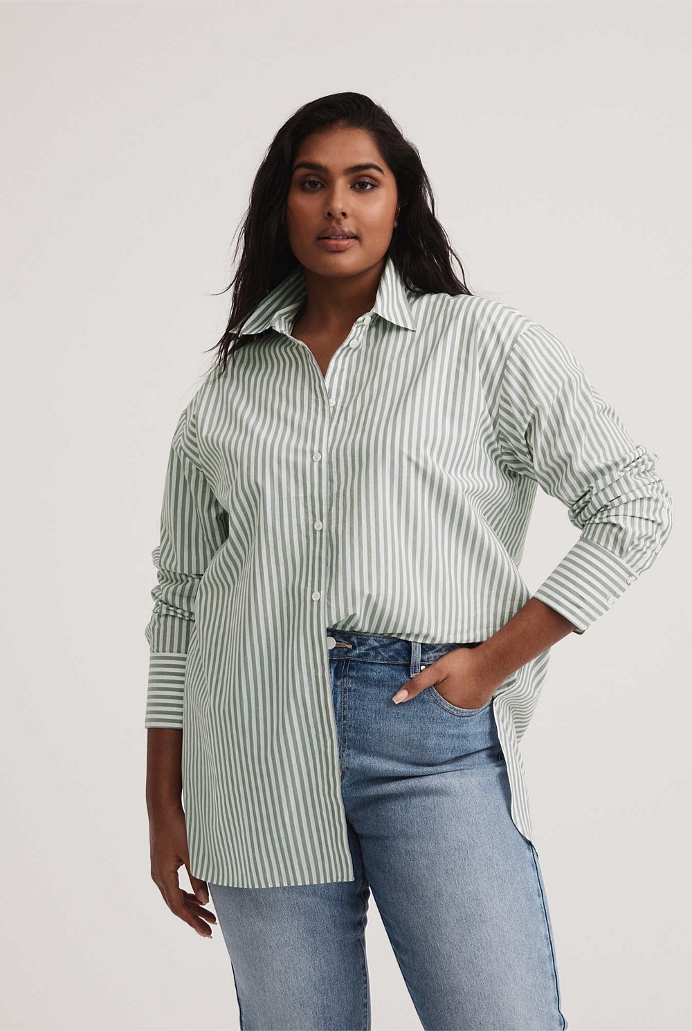 Stripe Cotton Shirt