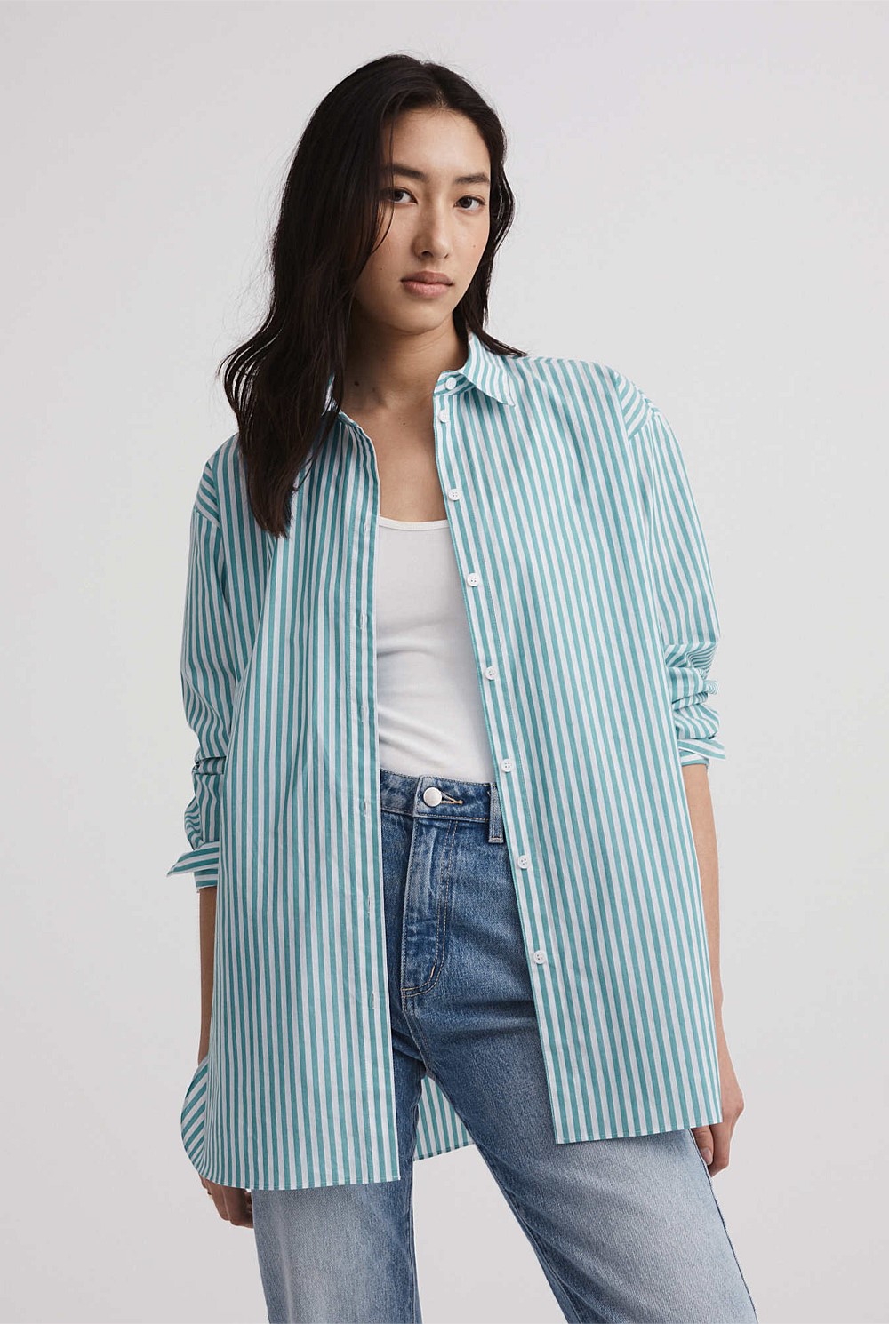 Stripe Cotton Shirt