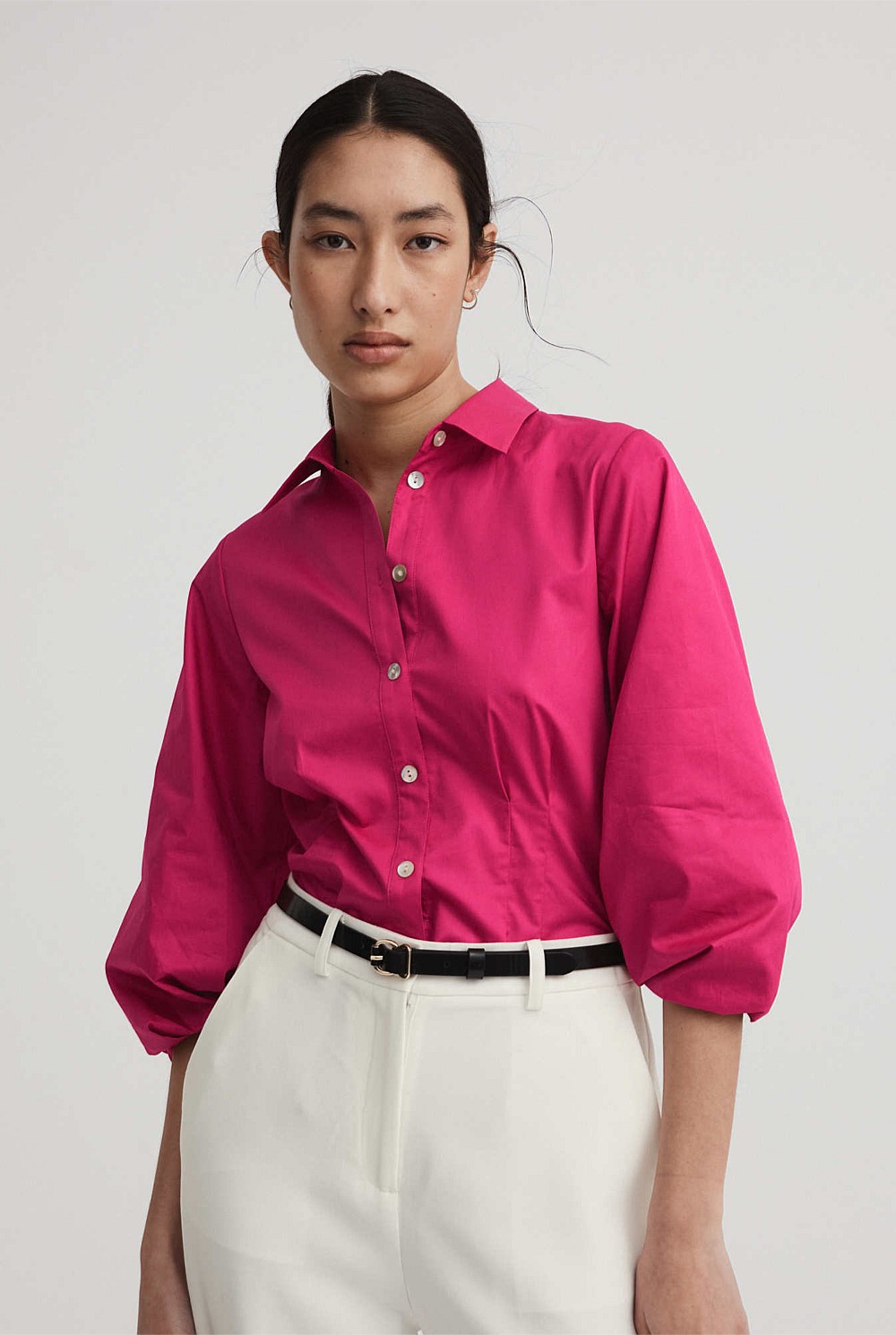 Cotton Sateen Blouse