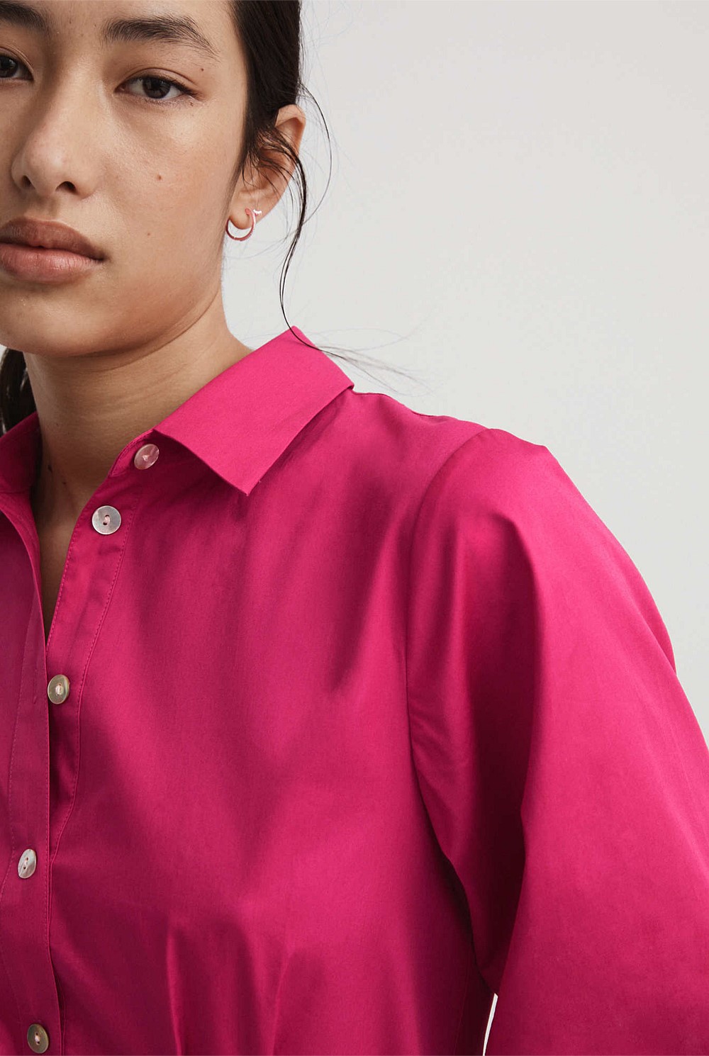 Cotton Sateen Blouse
