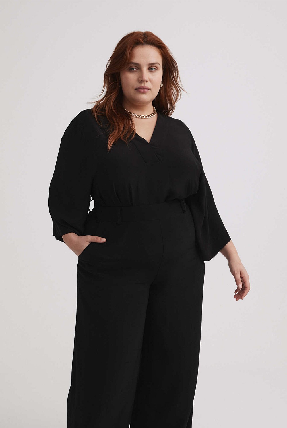 Kaftan V Neck Blouse